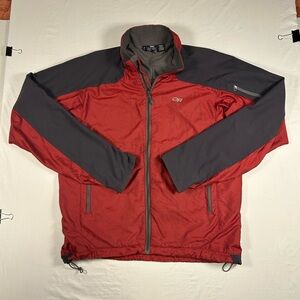 Outdoor Research Red And Black Jacket/Wind Breaker Mens Size Medium